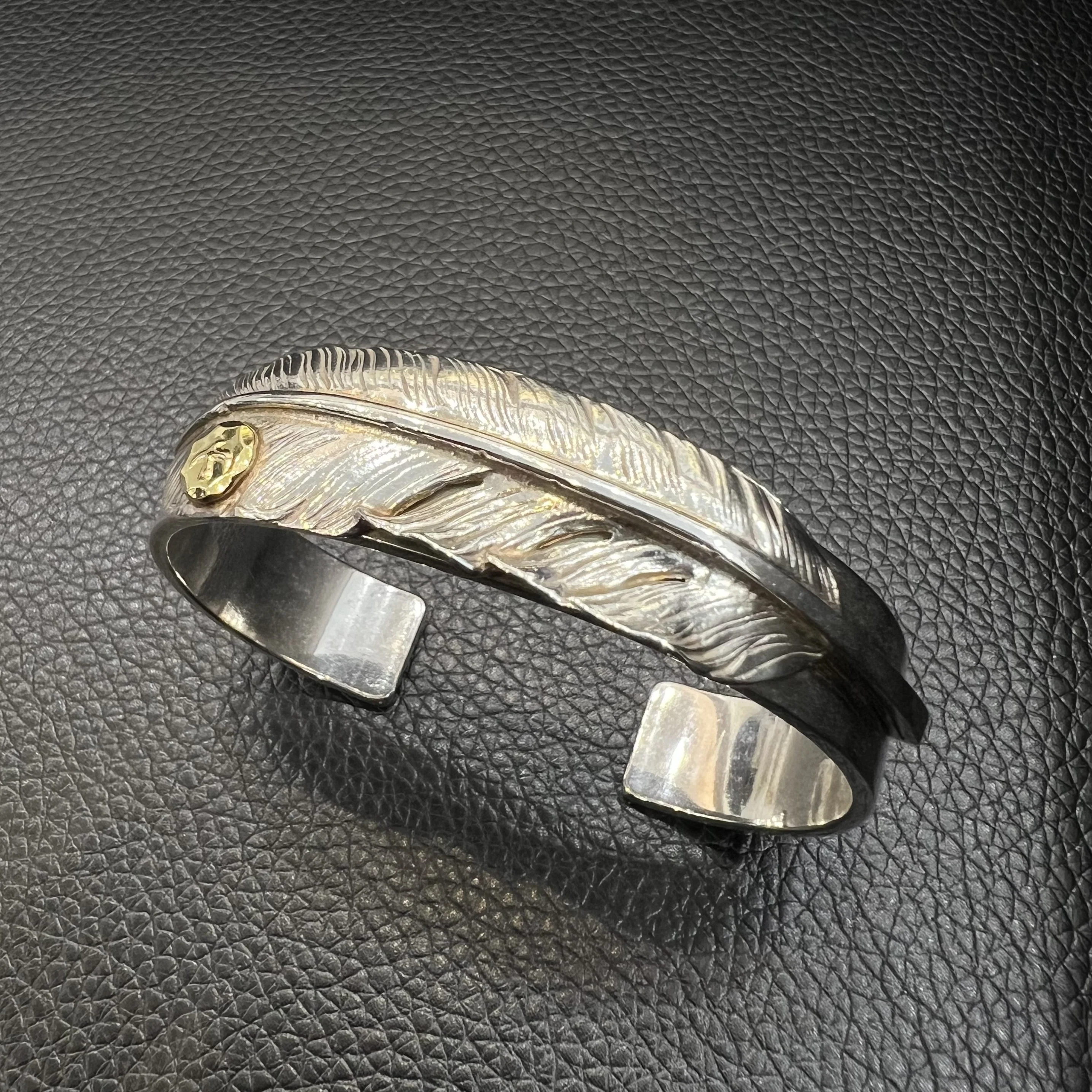 ゴローズ goro's [特注][美品]メタル付フェザーブレス(S) - Image 2