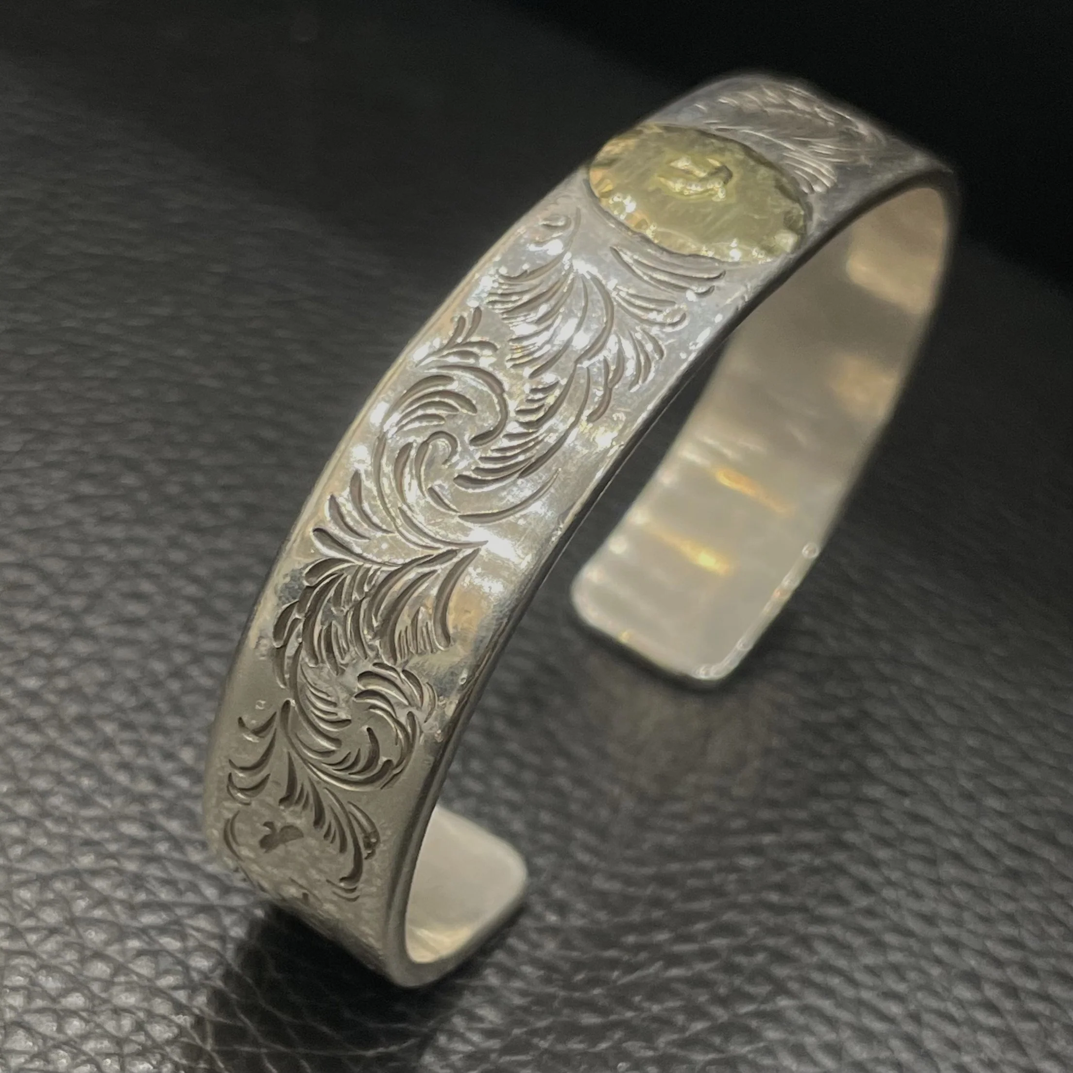 ゴローズ goro's [特注][一点物]唐草ブレス(S)※ネーム※年号※イーグルスタンプ - Image 5
