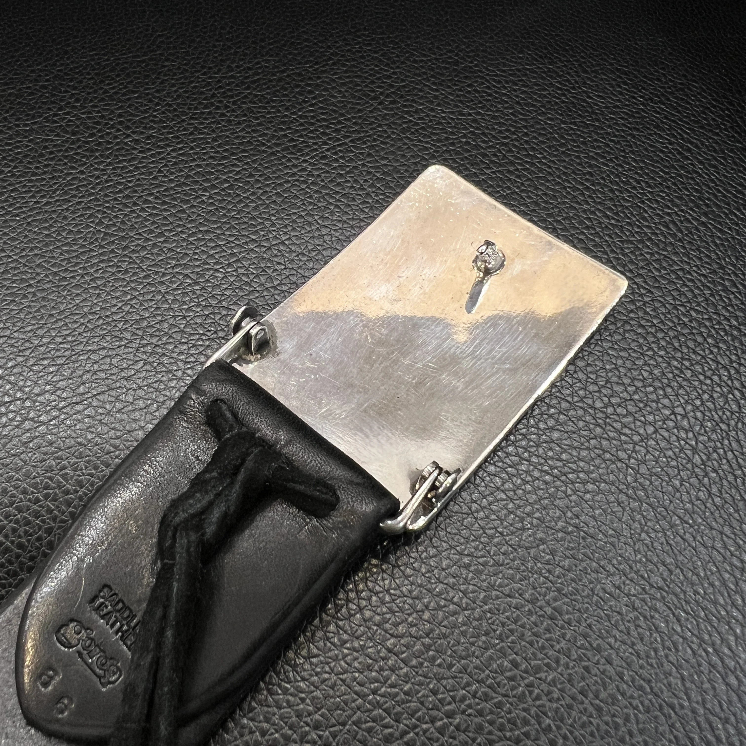 ゴローズ goro's [超希少]4cm可動式プレーン角バックルベルト(黒)※岩城滉一さん愛用 - Image 2