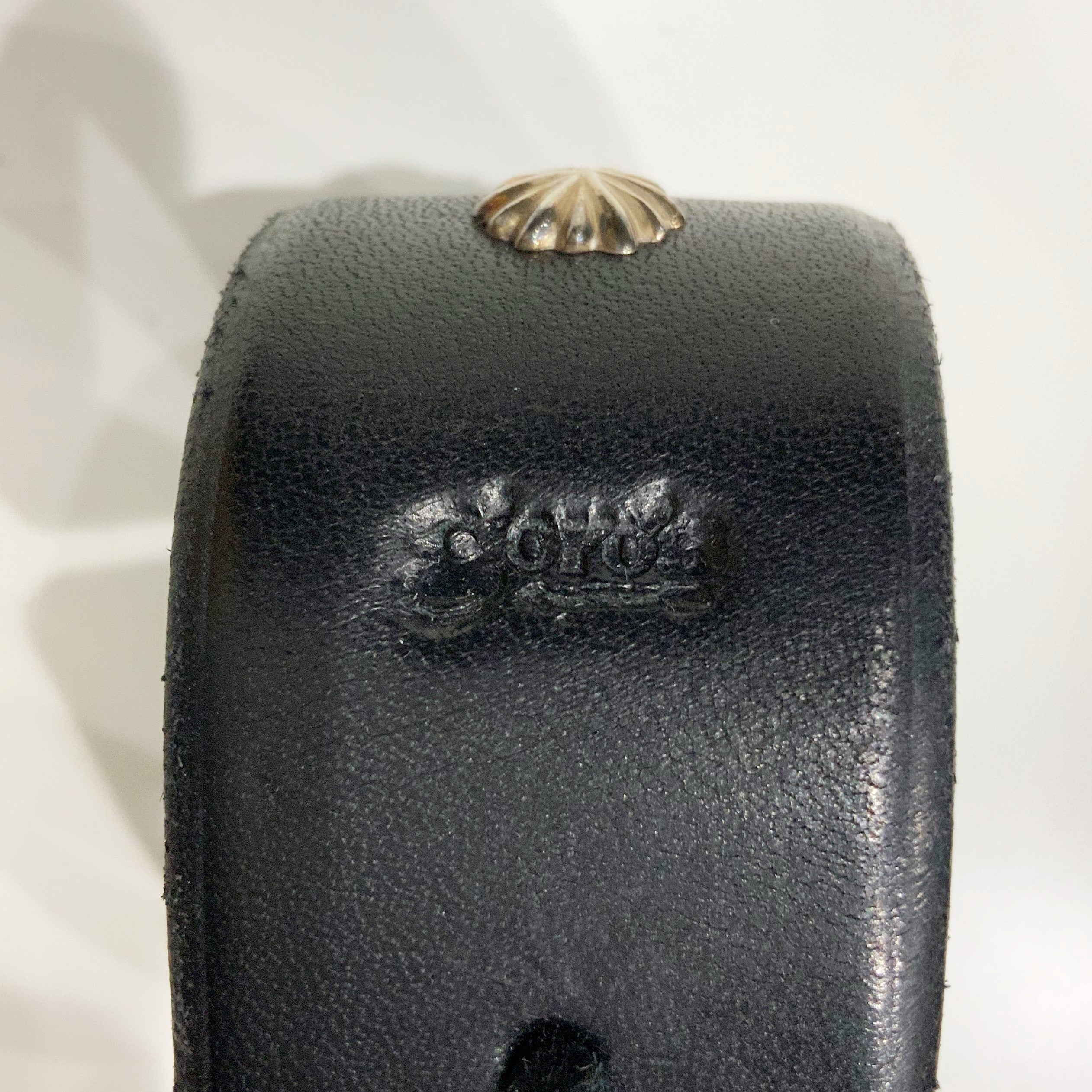ゴローズ goro's [超美品]K18付ウニコンチョ革ブレス(黒) - Image 5
